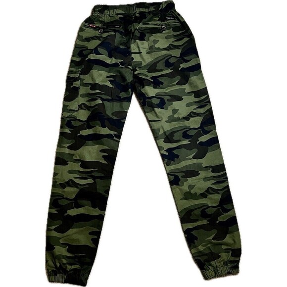 LOKTARC Boys Camo Pants‎ Kids Pull On Drawstring Youth Camouflage Cargo Joggers - Picture 2 of 11